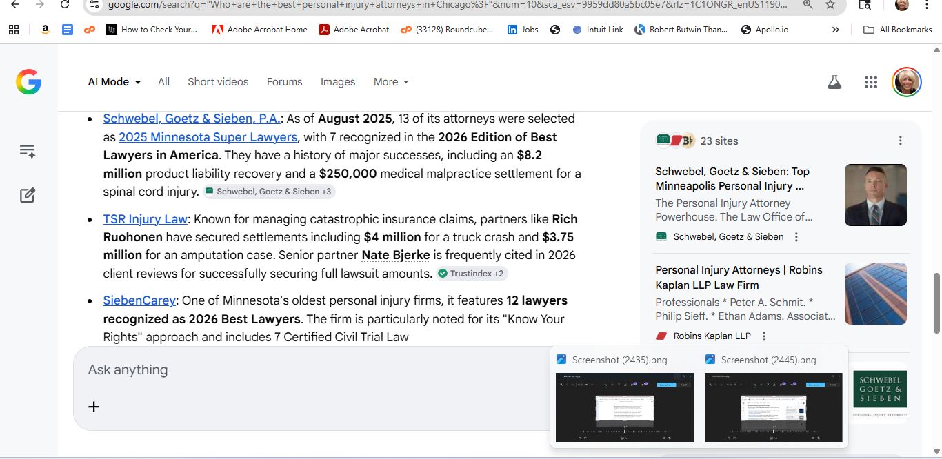 AI response screenshot for Walsh & Gaertner - Google AI Overview